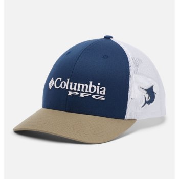 Pánské Kšiltovky Columbia PFG Mesh Snap Back Ball Tmavě Šedé Bílé WHLPVJ637